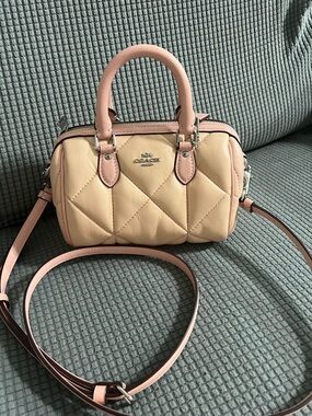 Coach Mini Rowan with Puffy Diamond Quilting